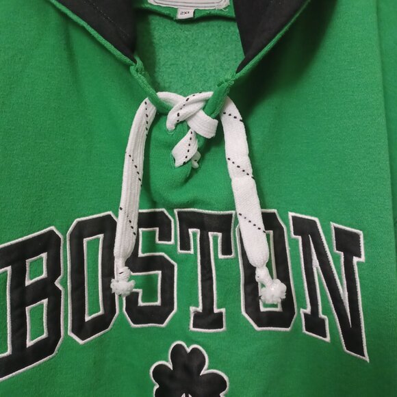 BAY STATE GEAR BOSTON SHAMROCK EMBROIDERED SWEATSHIRT HOODIE MEN'S SIZE 2XL - Picture 8 of 12